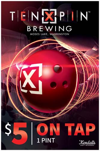 bowling beer poster